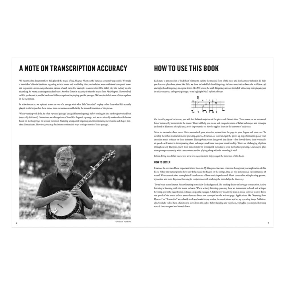 BOOK: Transcriptions for 5-String Banjo: My Bluegrass Heart